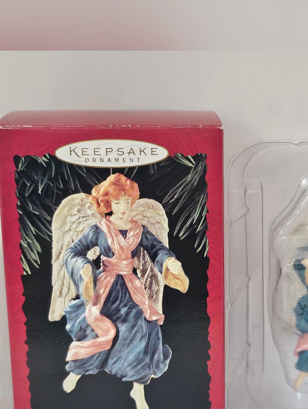 New Hallmark Ornament Glad Tidings 1996 Angel Nativity Naples dress Christmas